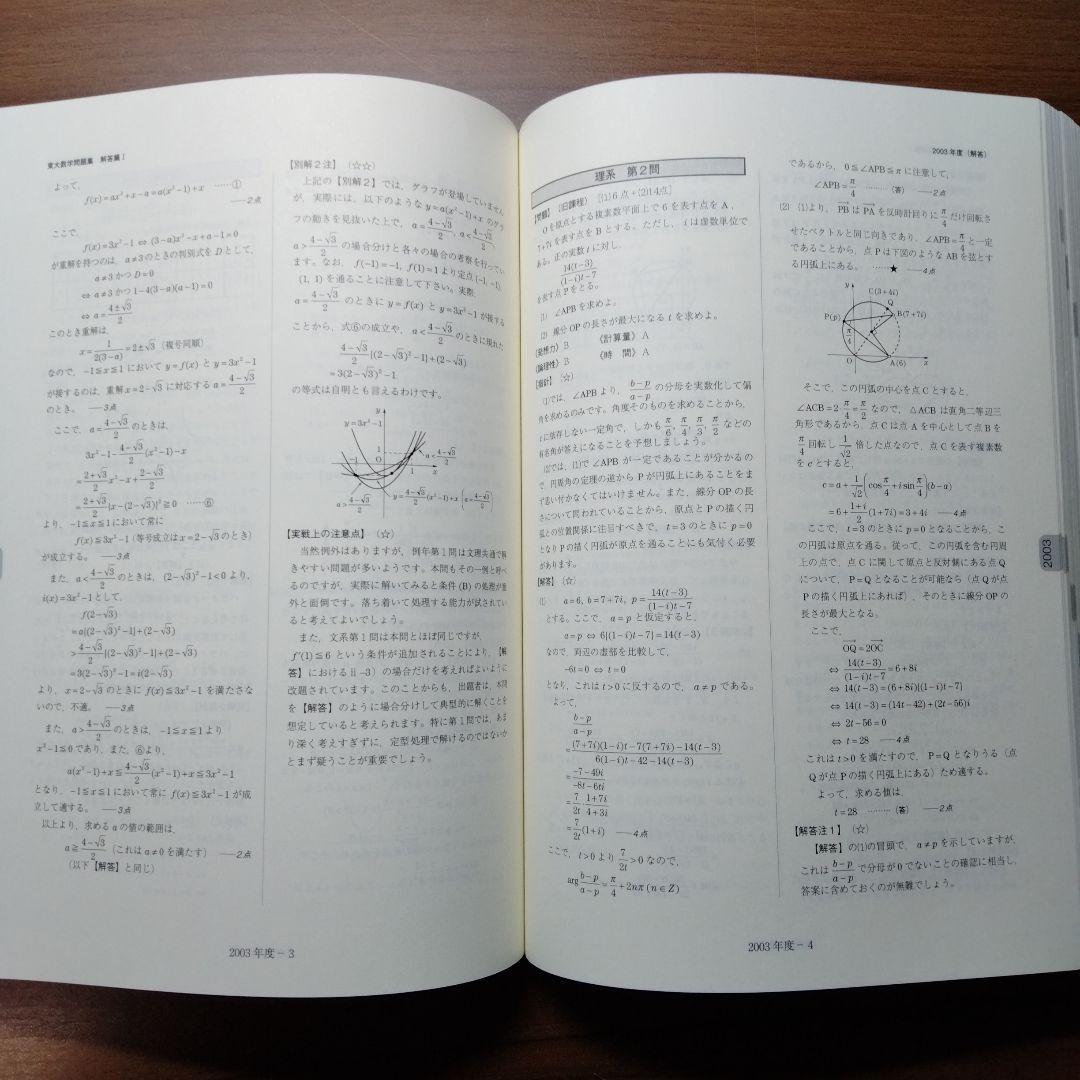 東大数学問題集 40年分