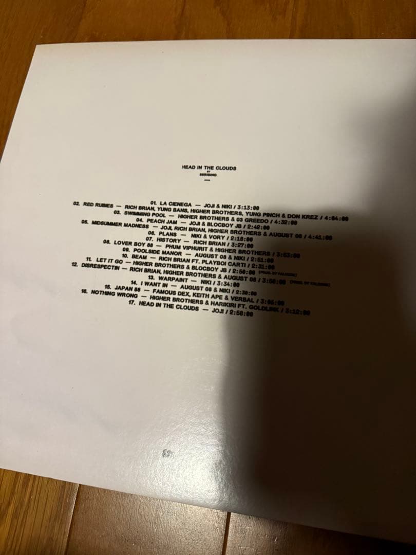 88rising Head In The Clouds レコード2枚組