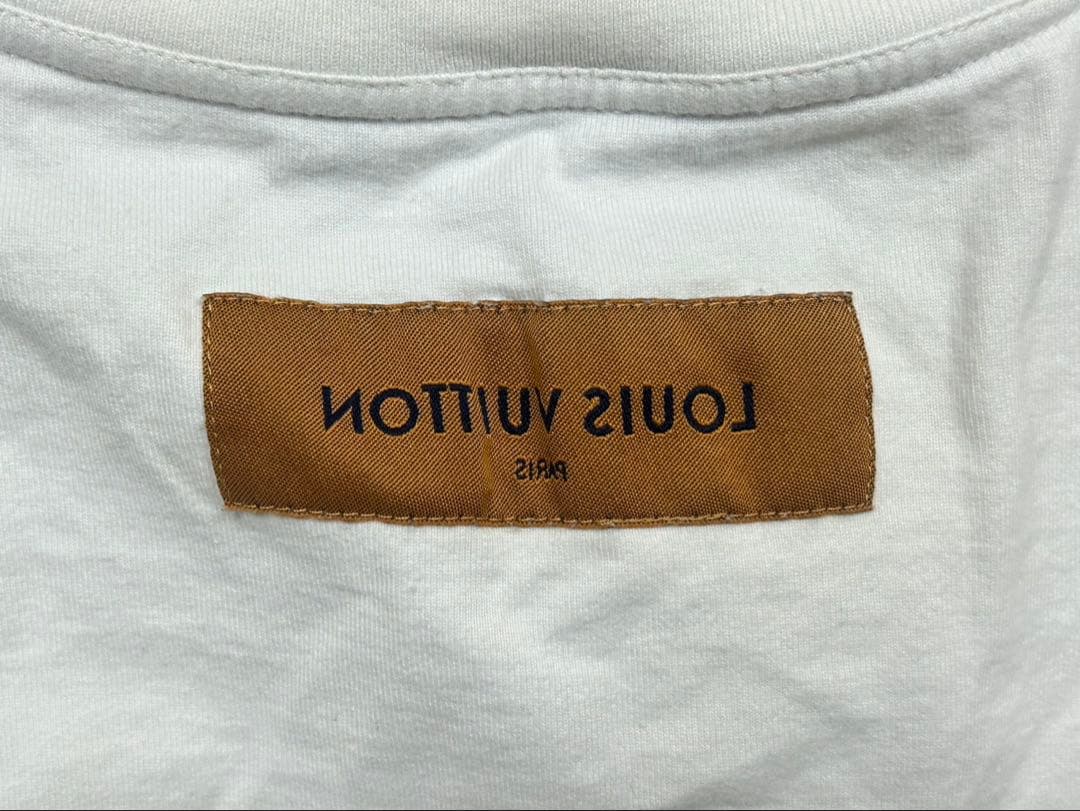 ルイヴィトン LOUIS VUITTON Tシャツ エンボス ホワイト