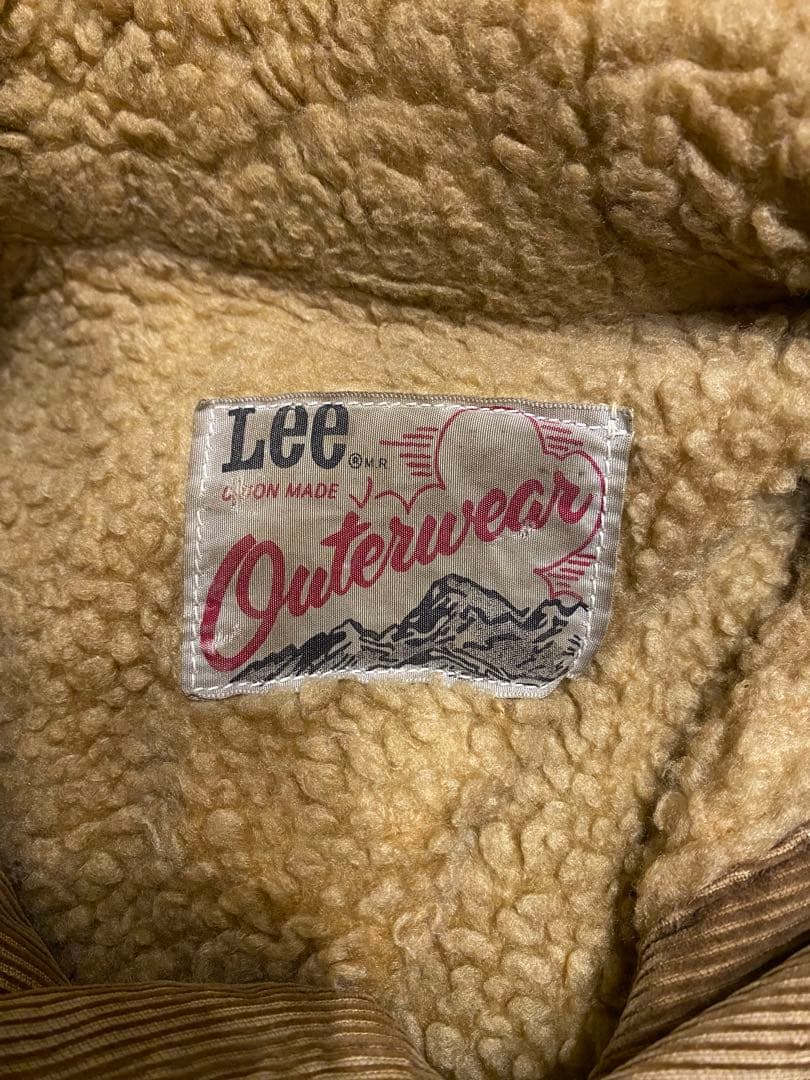 70's Lee コーデュロイ×ボア カバーオールチョアジャケット usa製襤褸