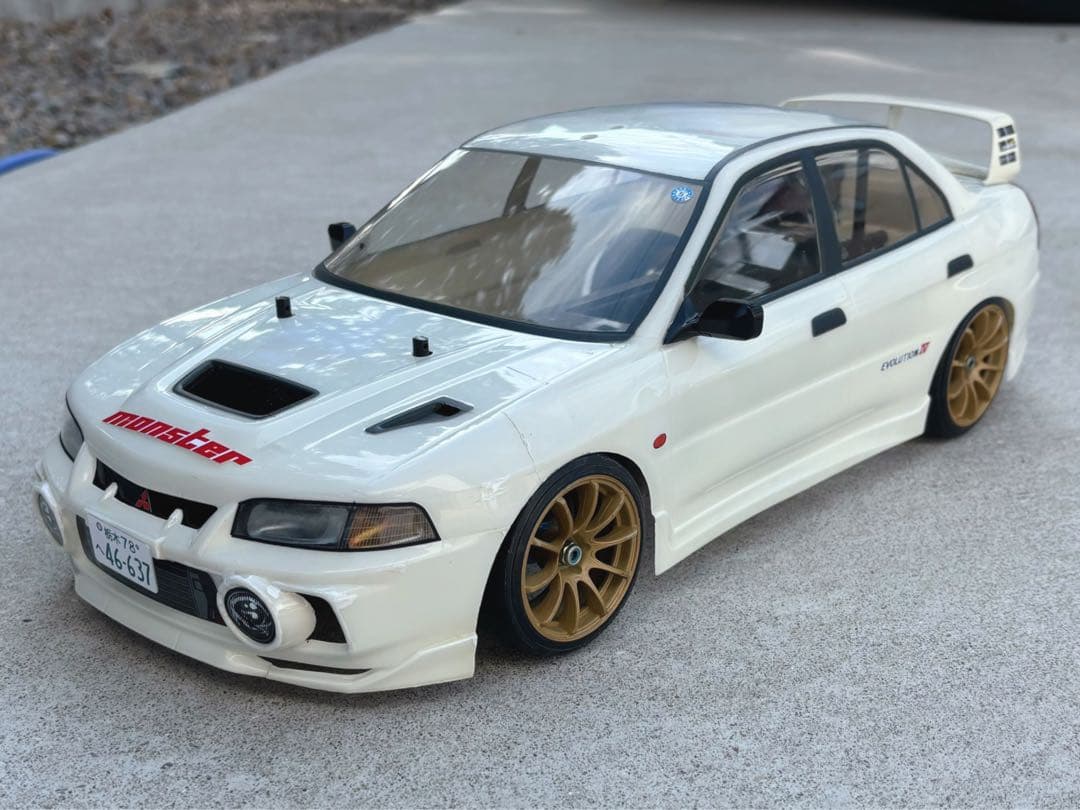 タミヤ RC 三菱 ランエボ4 ボディ 頭文字D 岩城清次 イニD ランサー