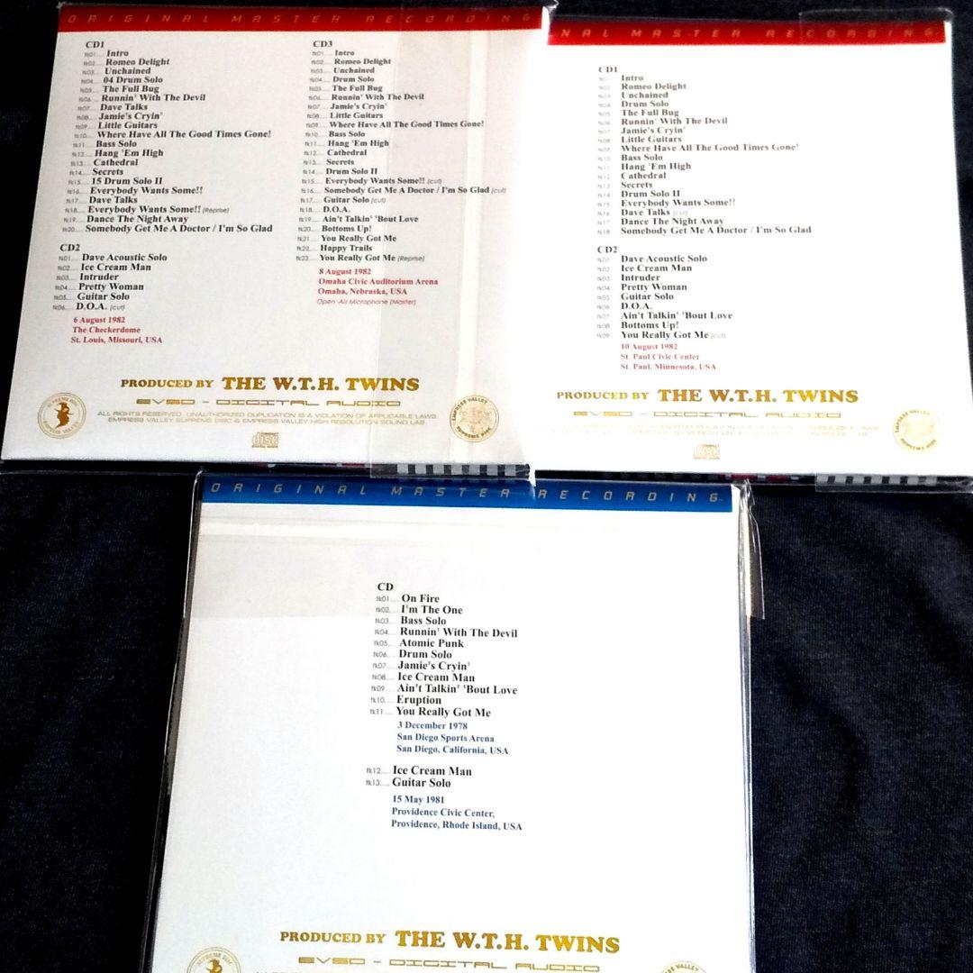 Van Halen - セントルイスの夜 1982 他、3点セット/プレス6CD