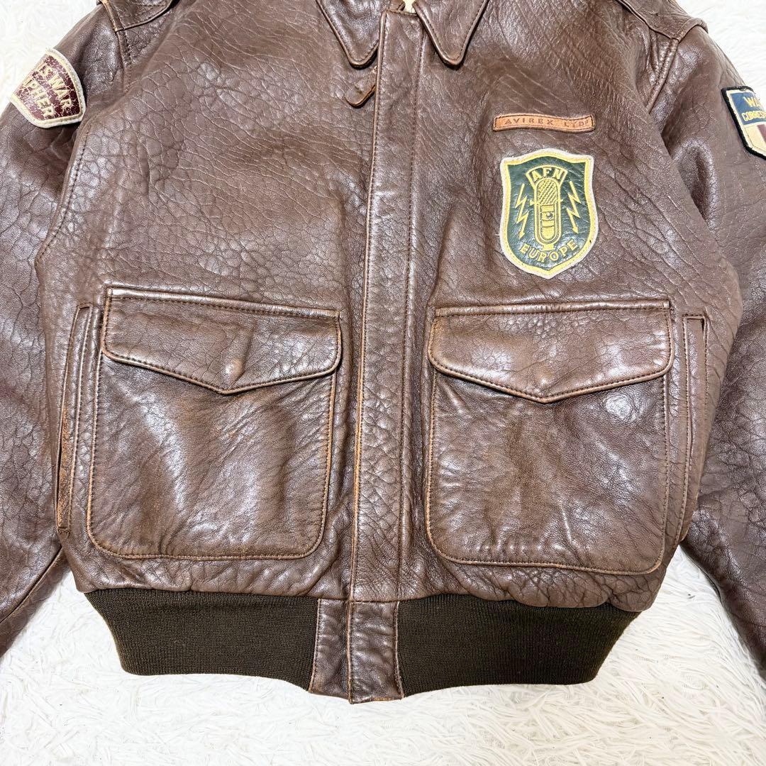 AVIREX A-2 フライトジャケット レザージャケット 80s ヴィンテージ