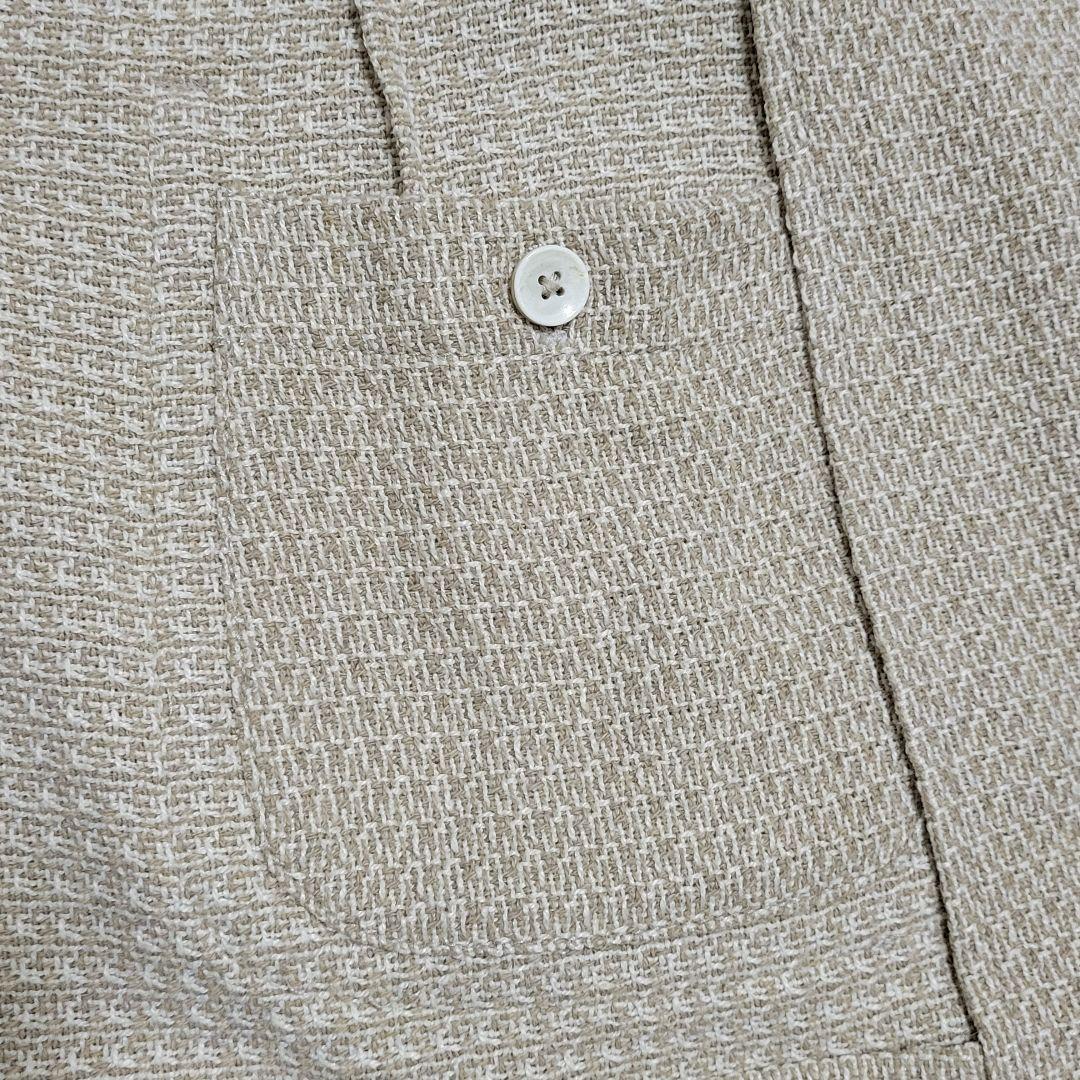 ★アラン様 LARDINI 春夏 シルク 超高級 ベージュ テーラードジャケット