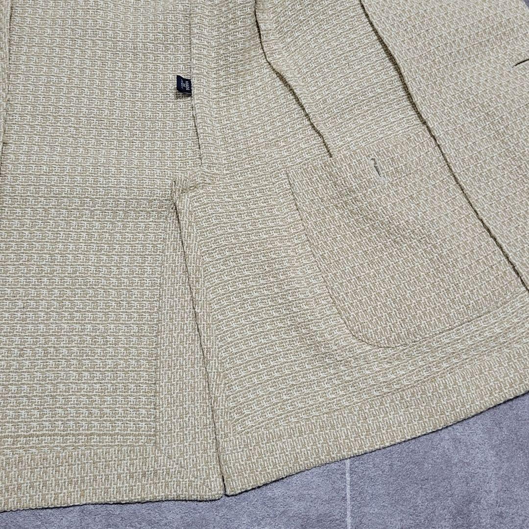 ★アラン様 LARDINI 春夏 シルク 超高級 ベージュ テーラードジャケット