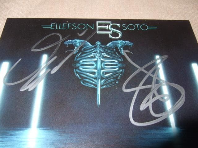 DAVE ELLEFSON,JEFF SCOTO SOTO,直筆サイン,メガデス