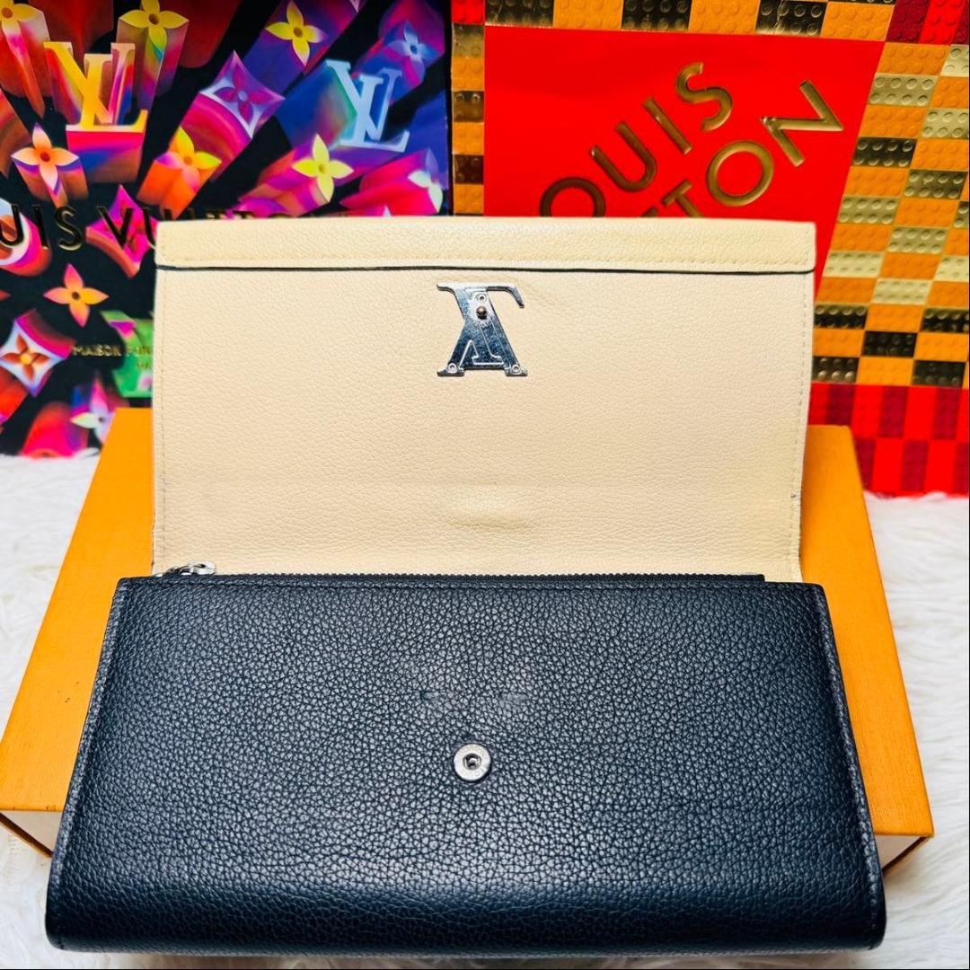 【最終セール中！】ルイヴィトン ポルトフォイユ・ロックミー2 ベージュ 長財布
