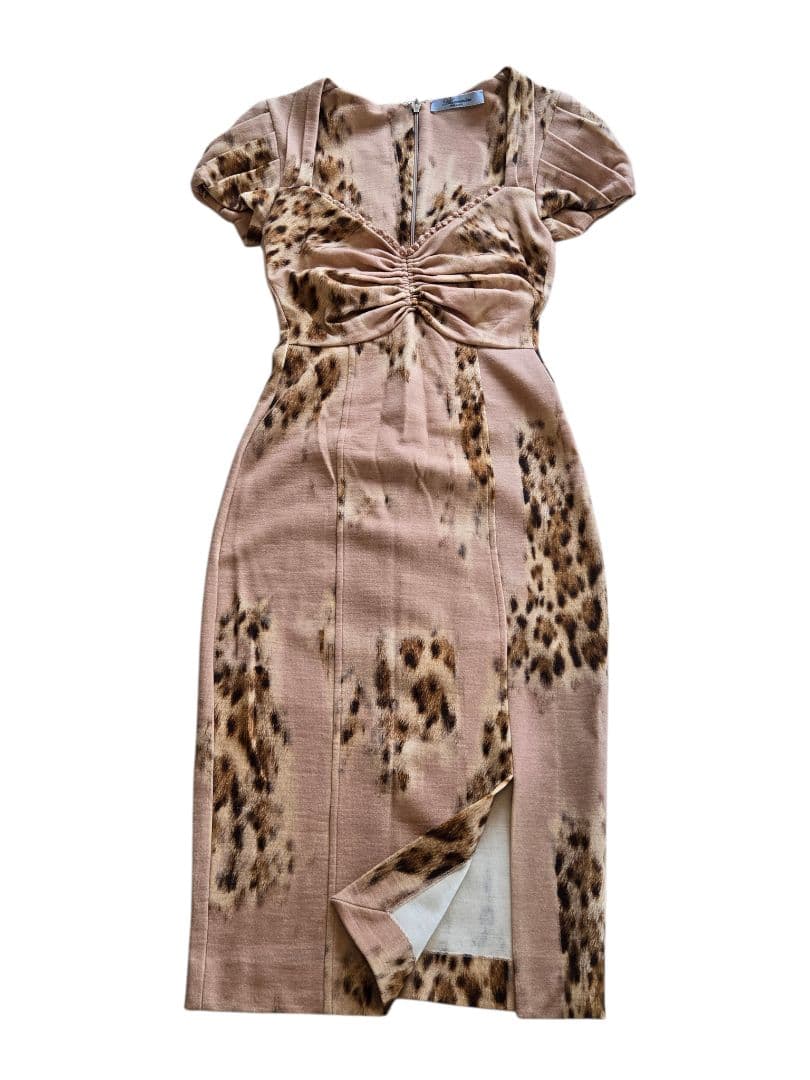 Blumarine♡レオパード柄♡スリットタイトワンピース