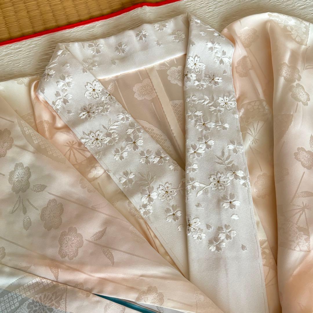 【美品】final stage 成人式 振袖フルセット 正絹 ちりめん 白 紺