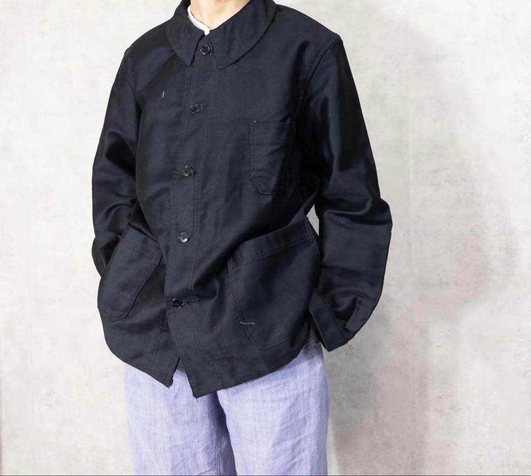 【40s】\"Dubure&Deverchere\" Black Moleskin