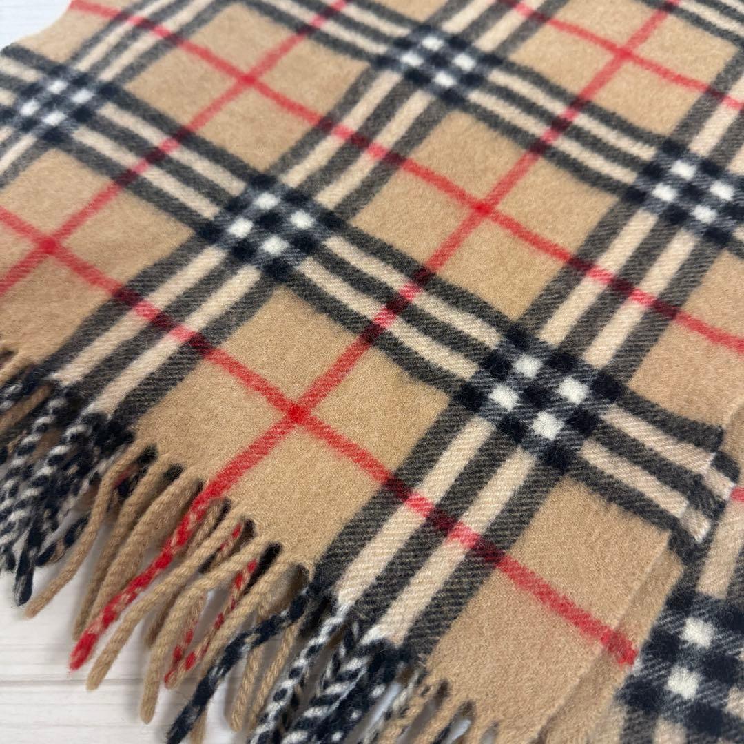 【美品】 BURBERRY カシミヤ50% ノバチェック マフラー