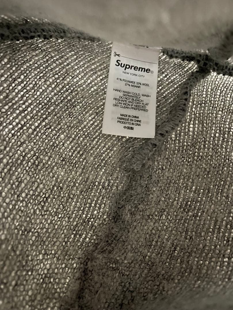 Supreme Mohair Beanie Grey グレー　美品　ビーニー