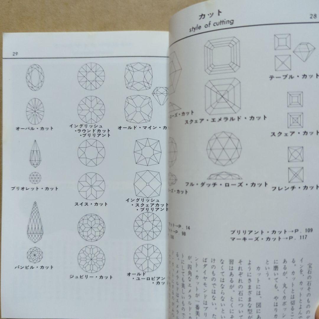 原色　宝石小事典　ブルーバックス　パワーストーン　鉱物　ダイヤモンド水晶