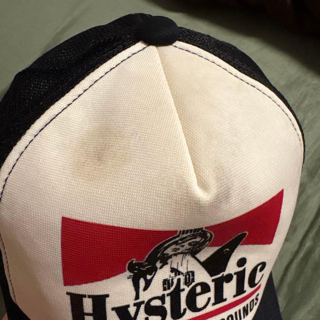 Hysteric Glamour キャップ ホワイト/ブラック