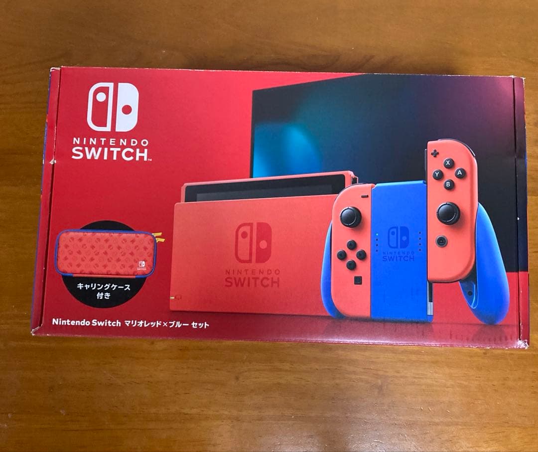 【美品】Nintendo Switch マリオレッド×ブルー セット