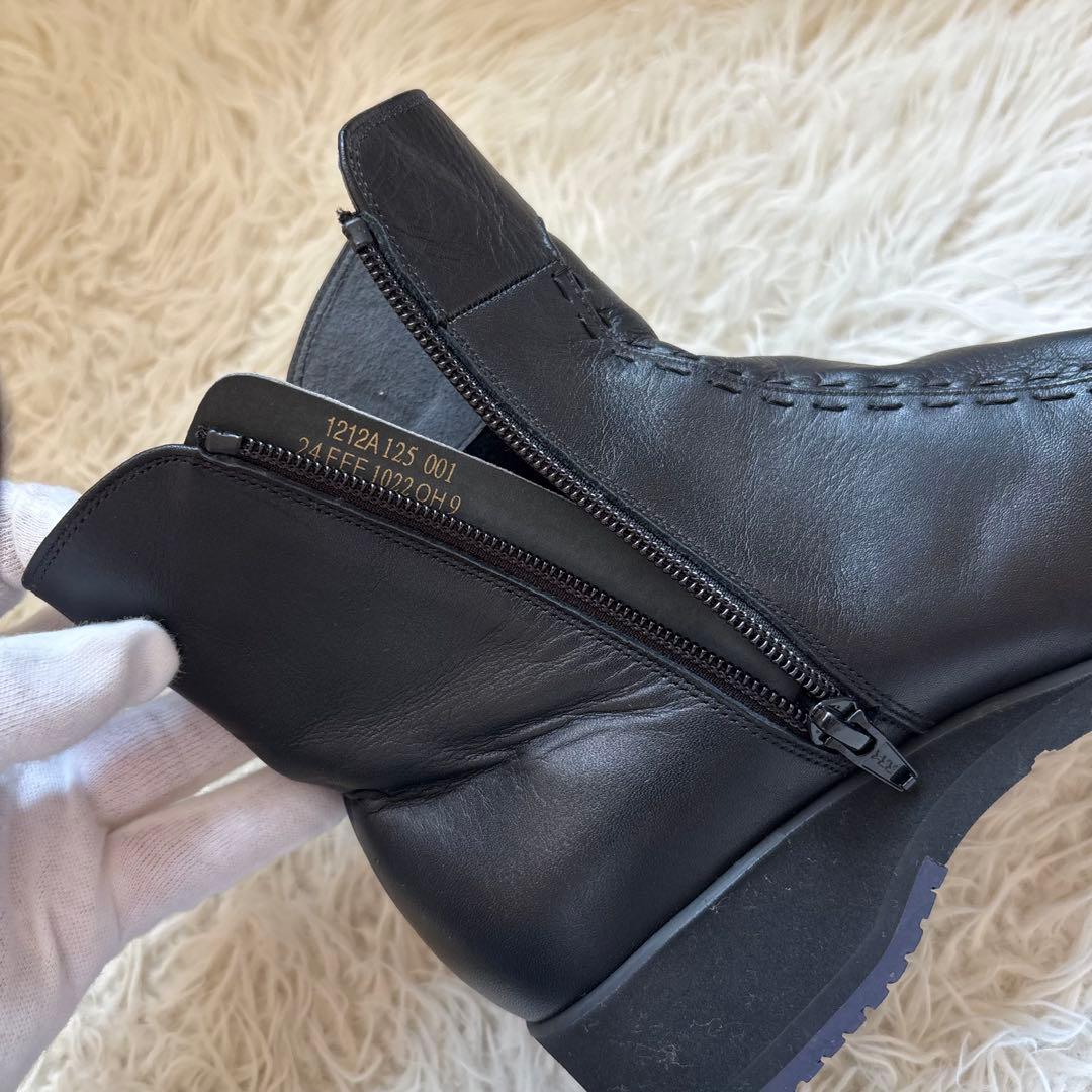 ✨美品　アシックスウォーキング　ペダラ ショートブーツ　サイドジップ　ブラック