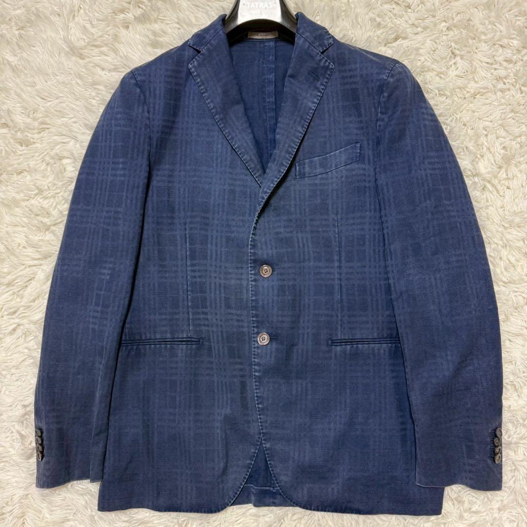 ✨極美品/XL✨ボリオリ テーラードジャケット K.JACKET チェック 青
