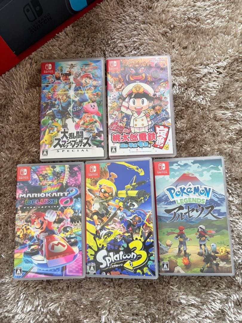 Nintendo Switch 本体 + 人気ゲーム5本セット