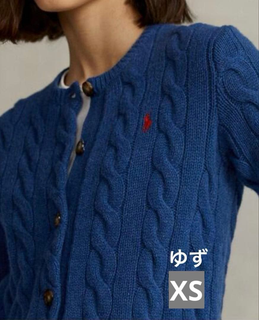 【大人気】POLO RALPH LAUREN：ウールカーディガン