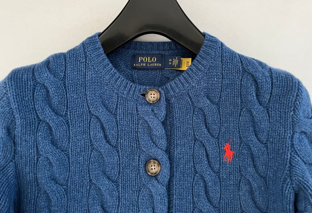 【大人気】POLO RALPH LAUREN：ウールカーディガン