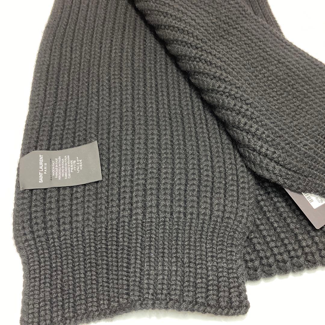 新品 サンローランパリ カシミヤ100％ ロングマフラー 国内正規品
