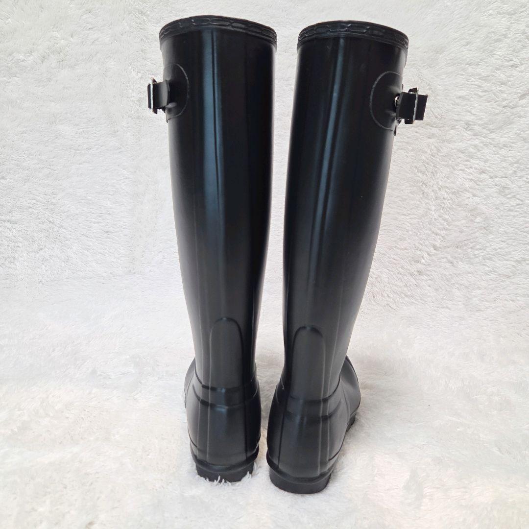 【極美品】HUNTER ブラック ロングブーツ UK5(23cm～23.5cm)