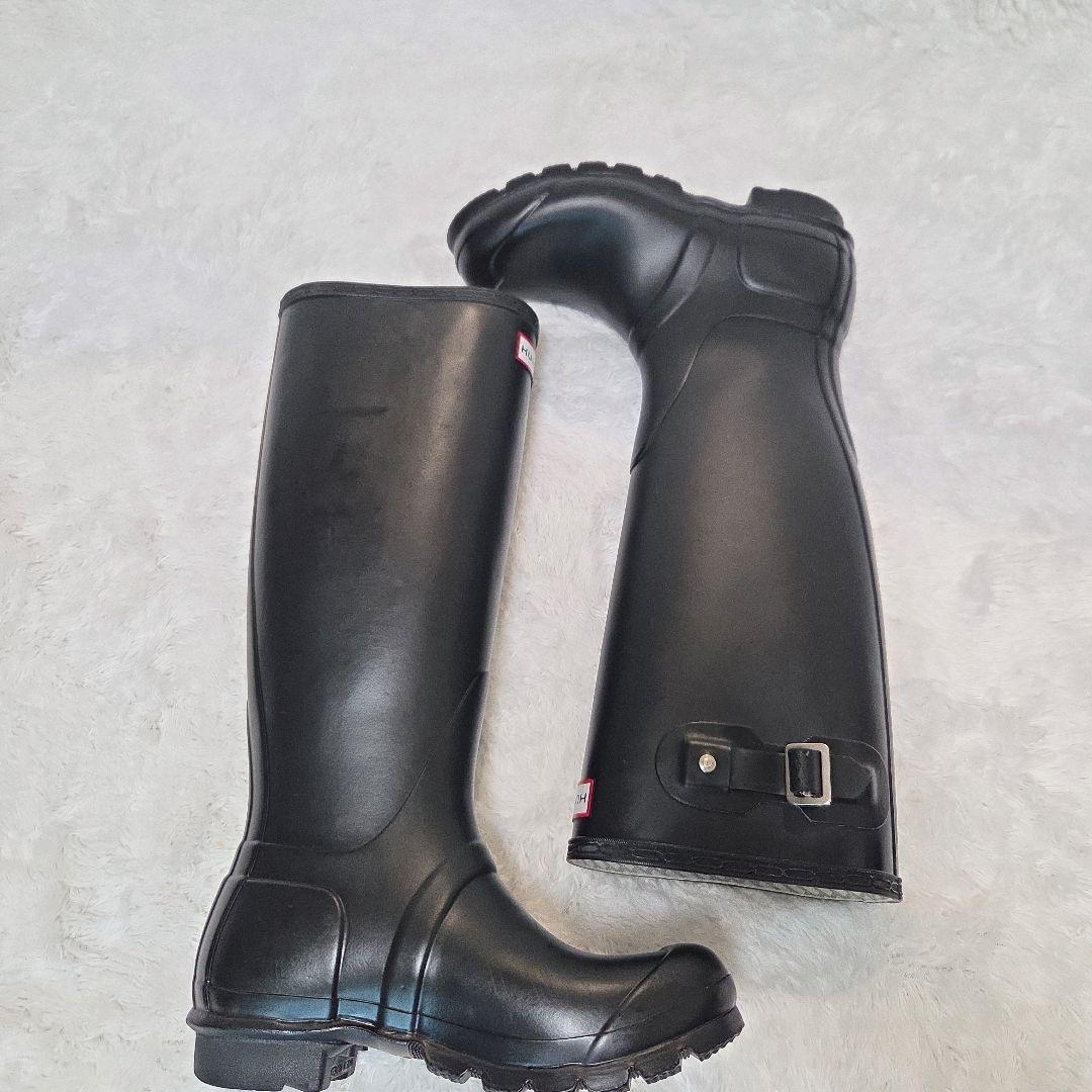 【極美品】HUNTER ブラック ロングブーツ UK5(23cm～23.5cm)