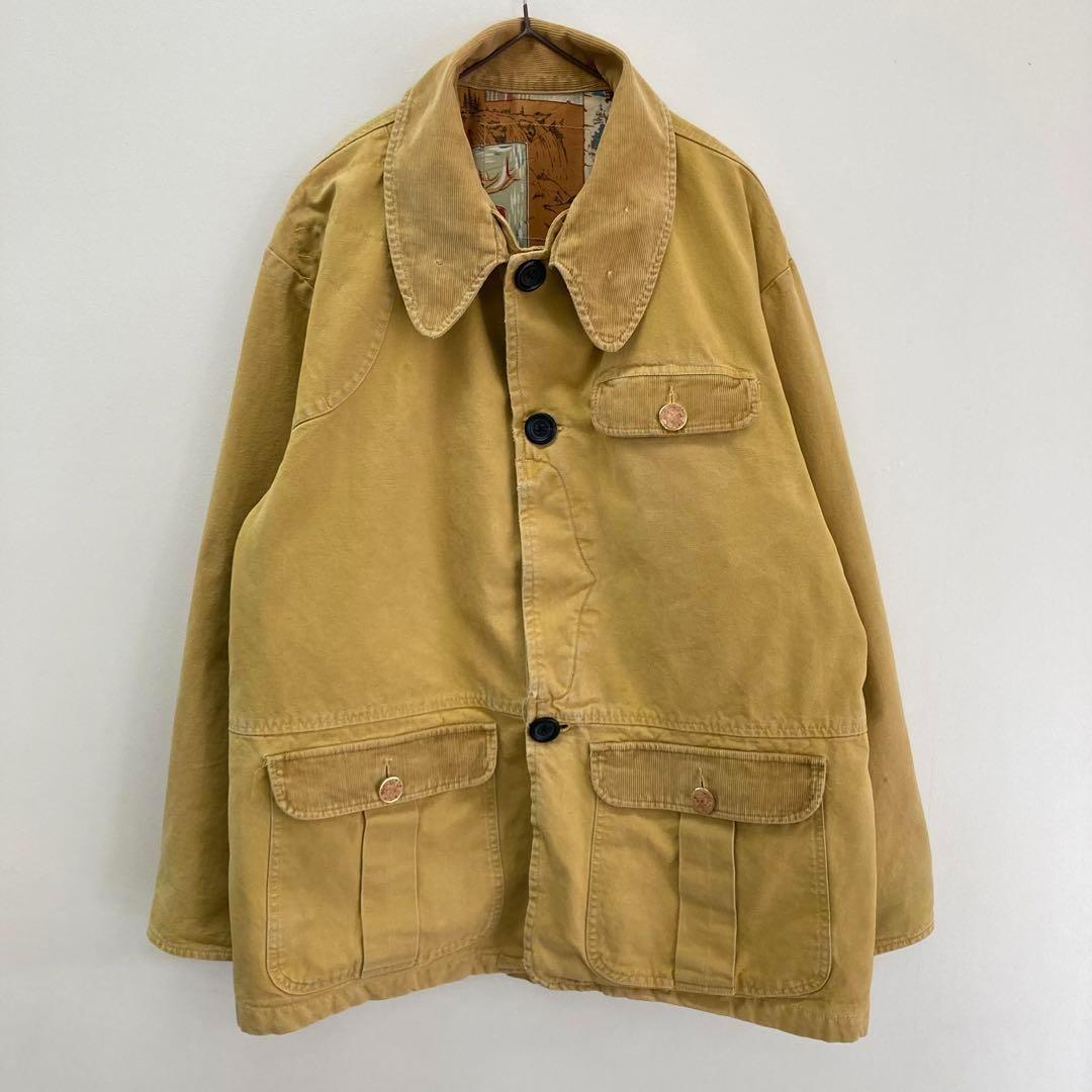 【美品】古着　トミーヒルフィガー　ハンティングジャケット　イエロー　L相当
