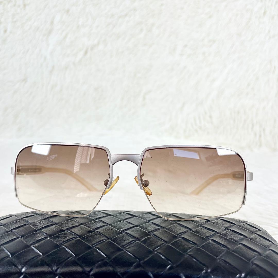 美品　PRADA　サングラス　SPR59C　ブラウンレンズ　シルバーフレーム