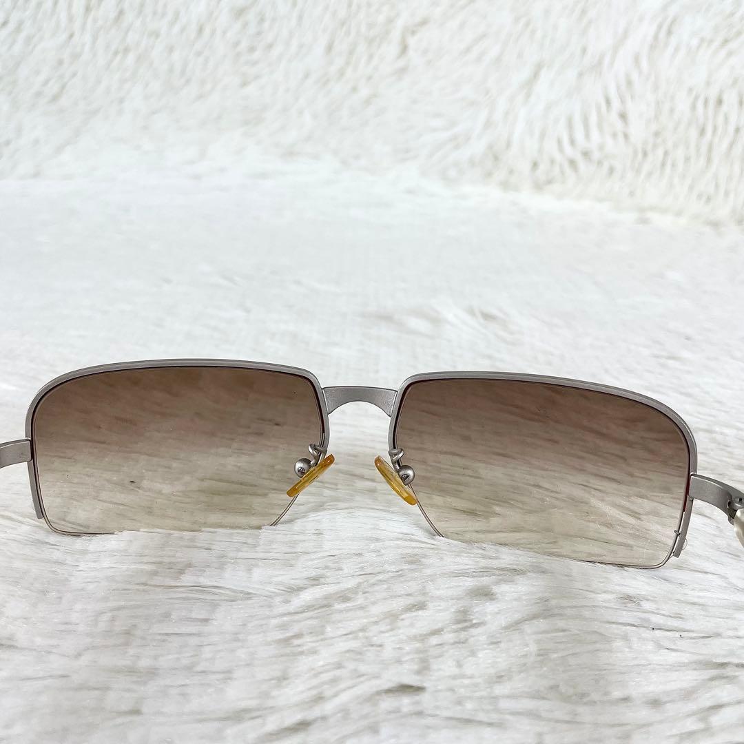 美品　PRADA　サングラス　SPR59C　ブラウンレンズ　シルバーフレーム