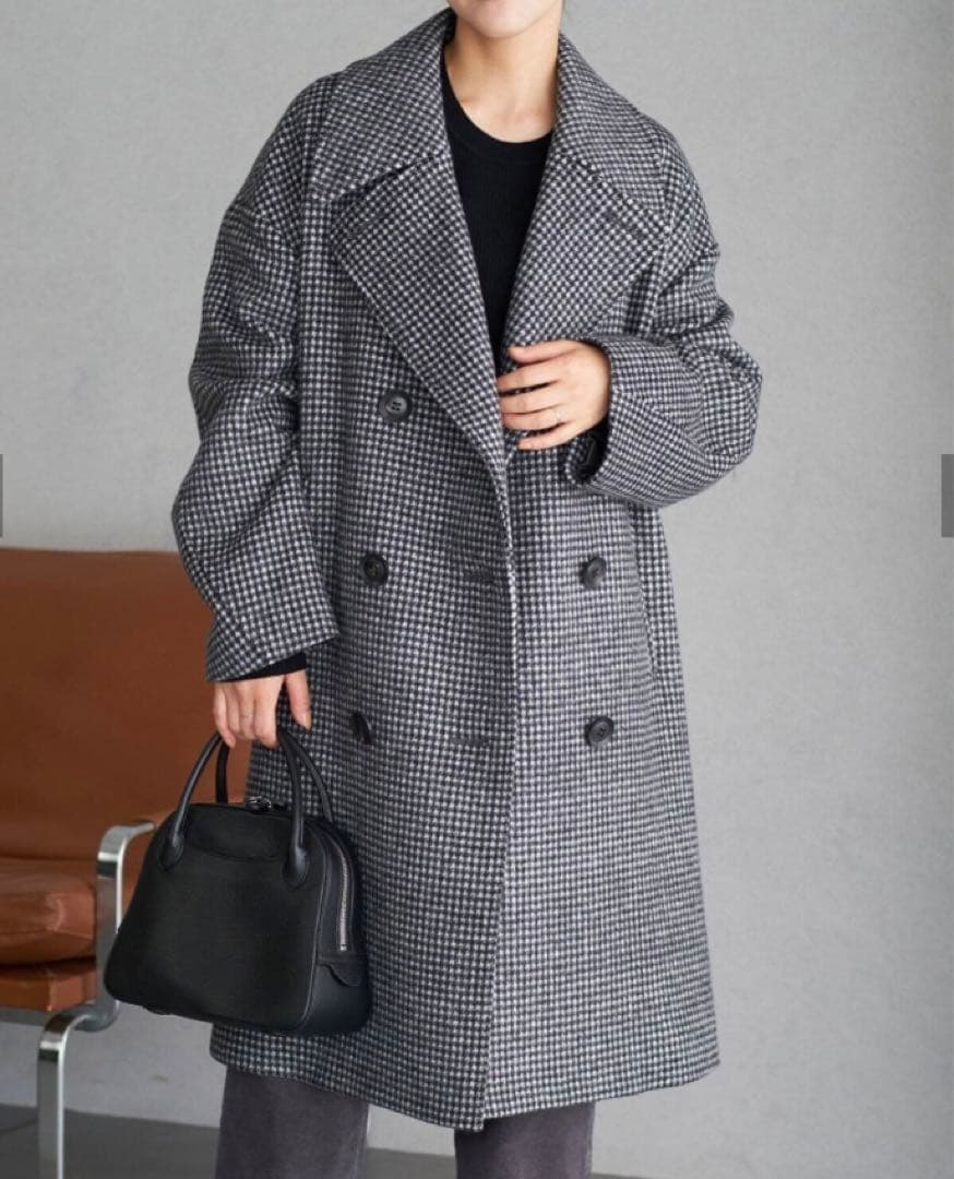 ま*ね様 新品 plage プラージュ ハウンドトゥース double butt
