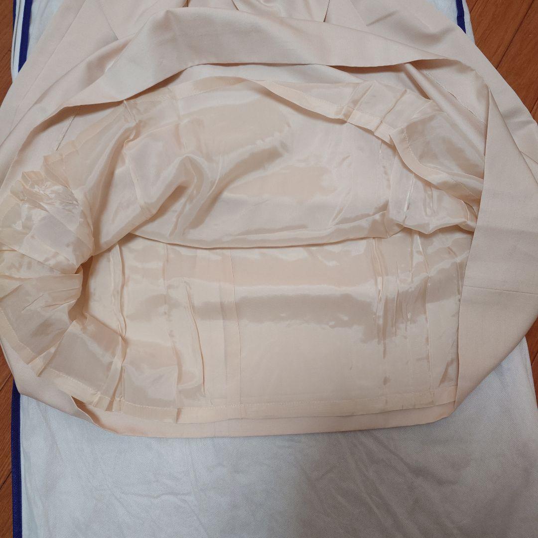 エムズグレイシー☆40☆新品☆オーガンジースリーブ☆ワンピース☆ピンクベージュ