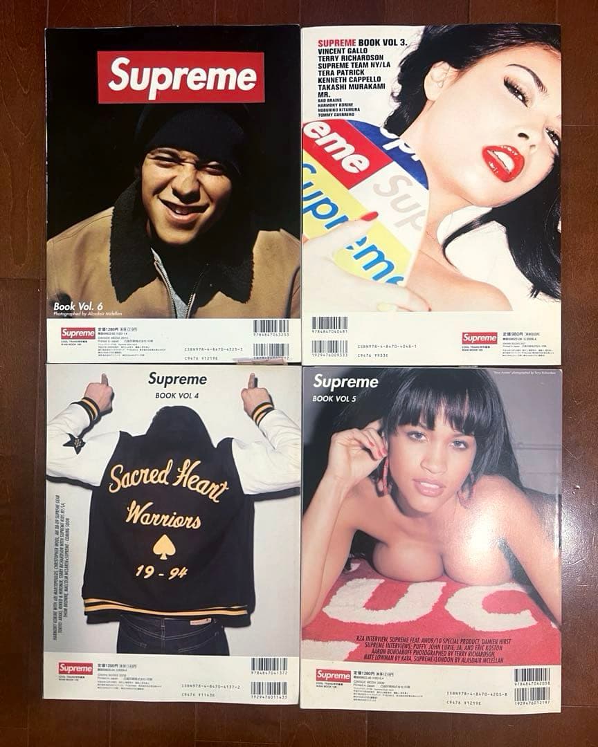 Supreame Book 本Vol.3.4.5.6 セット ステッカー付