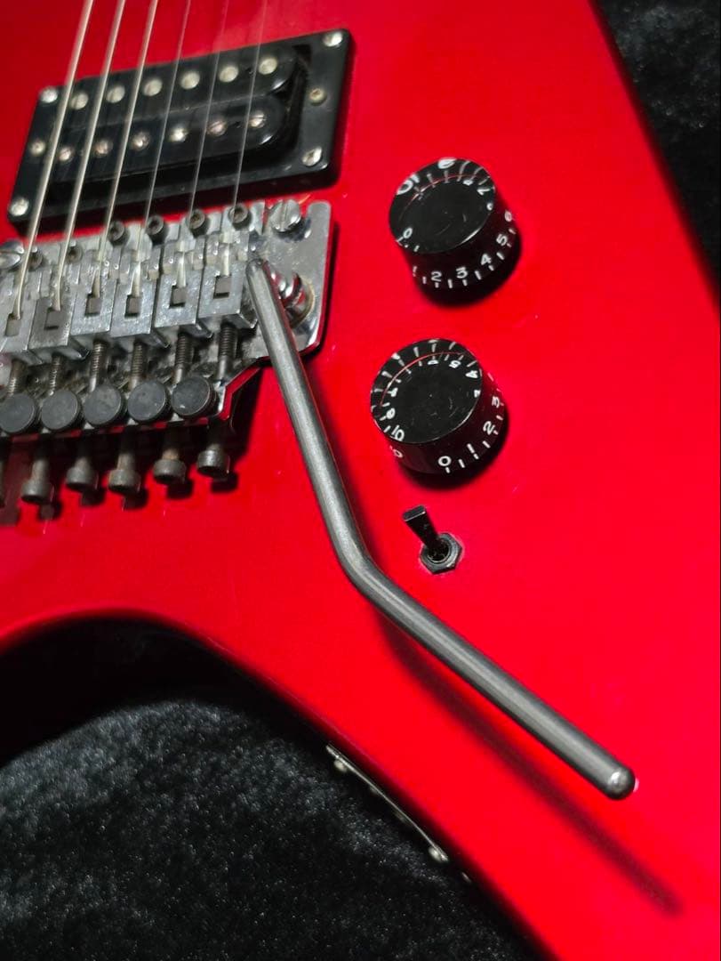 【希少】Kramer JK-6000 フライングV メタリックレッド（ESP製）