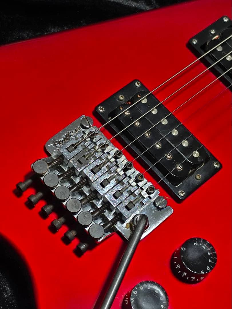 【希少】Kramer JK-6000 フライングV メタリックレッド（ESP製）