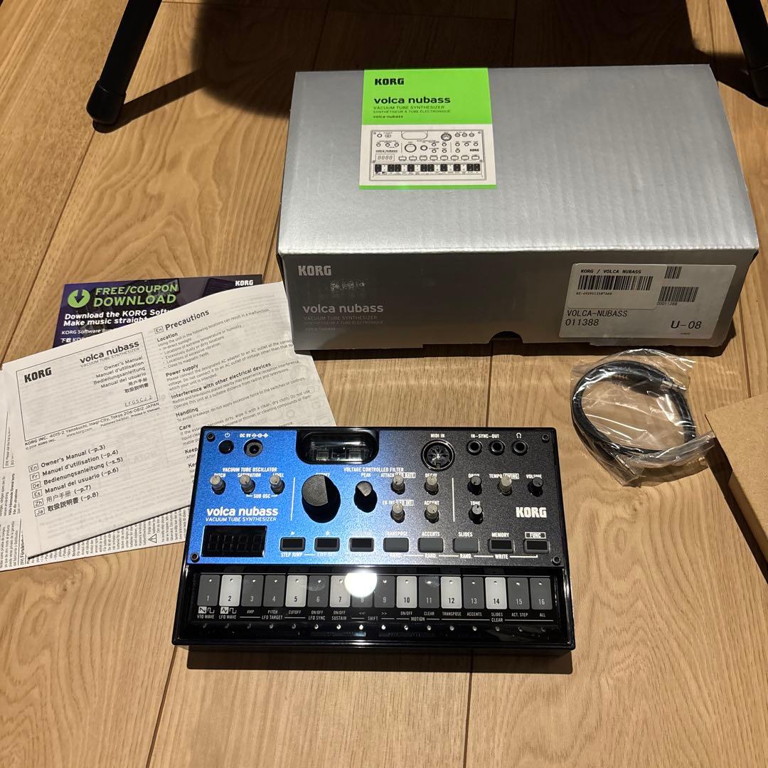 【ほぼ新品】KORG volca nubass 真空管シンセサイザー