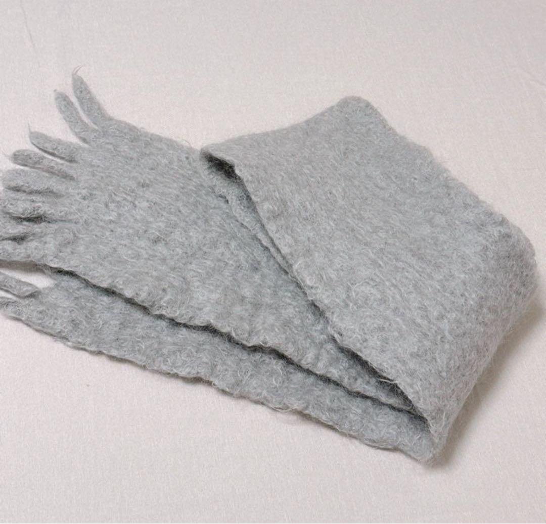 美品　MANTAS EZCARAY モヘア ウール マフラー