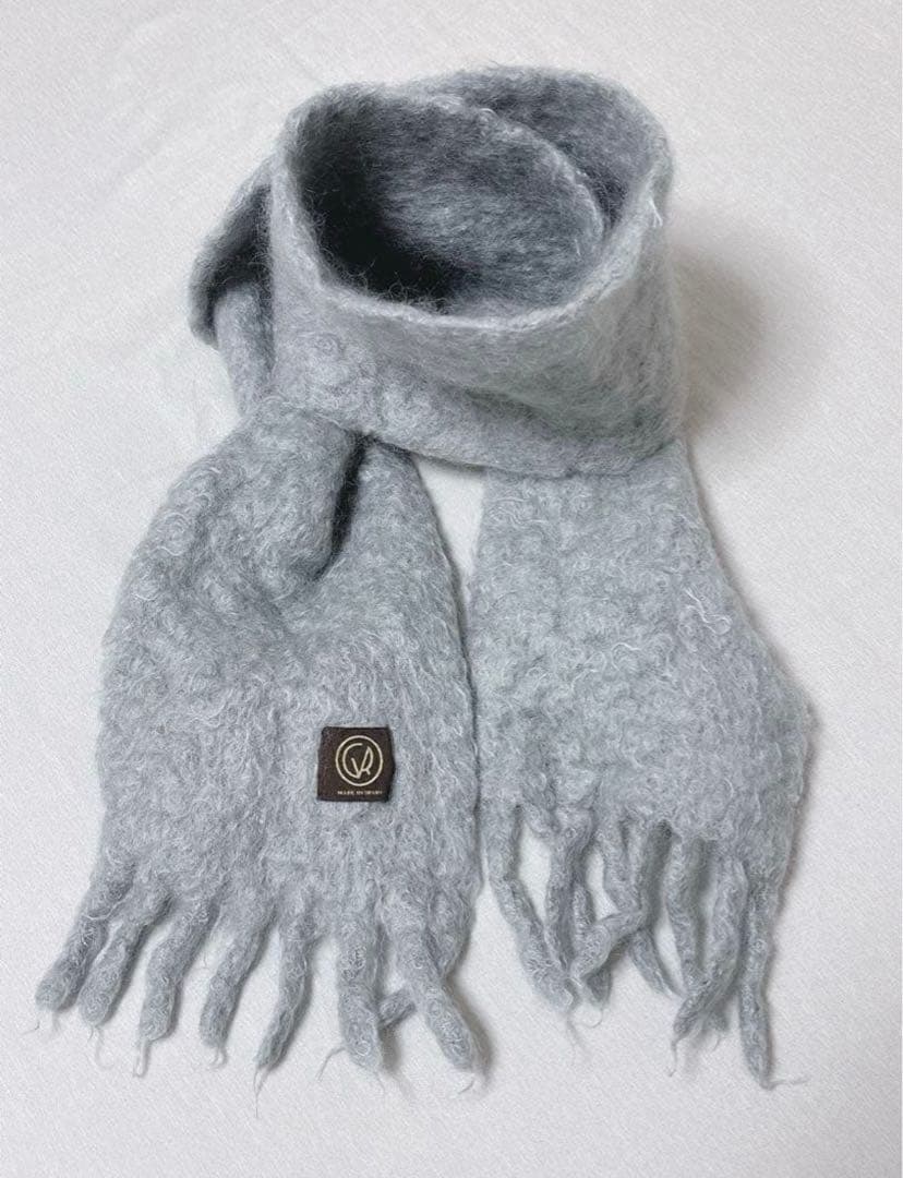 美品　MANTAS EZCARAY モヘア ウール マフラー