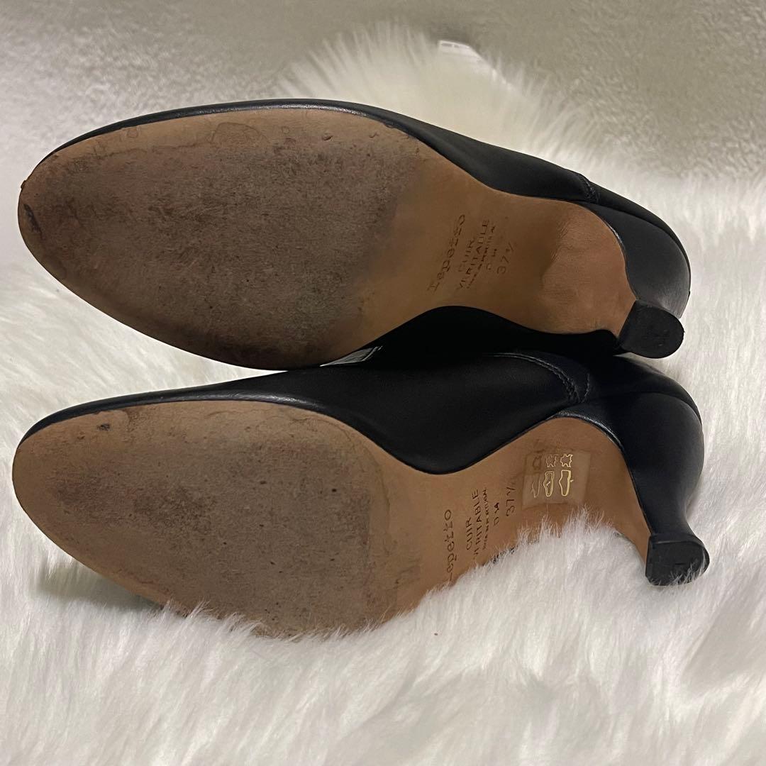 Repetto レペット サイドゴアブーツ 黒 37.5 本革 ヒール