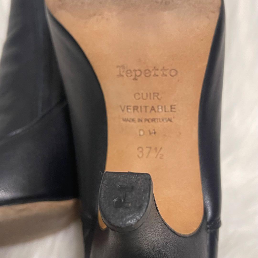 Repetto レペット サイドゴアブーツ 黒 37.5 本革 ヒール