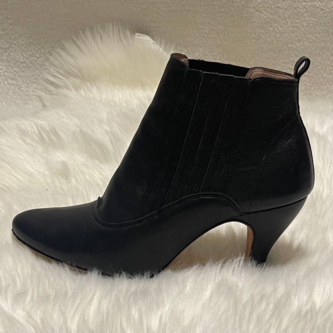 Repetto レペット サイドゴアブーツ 黒 37.5 本革 ヒール