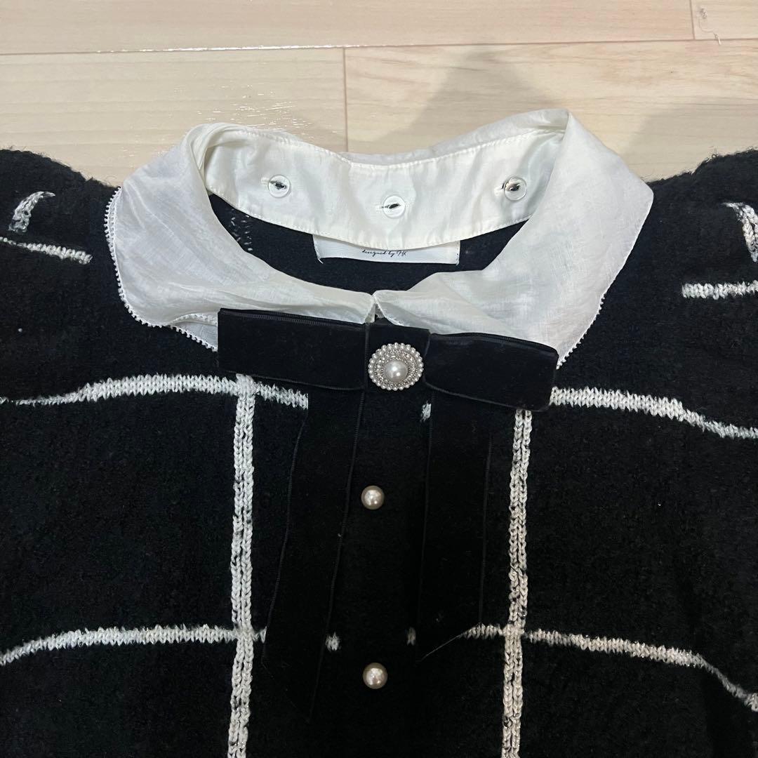 Herlipto Crillon Boucle Cardigan ブラック S