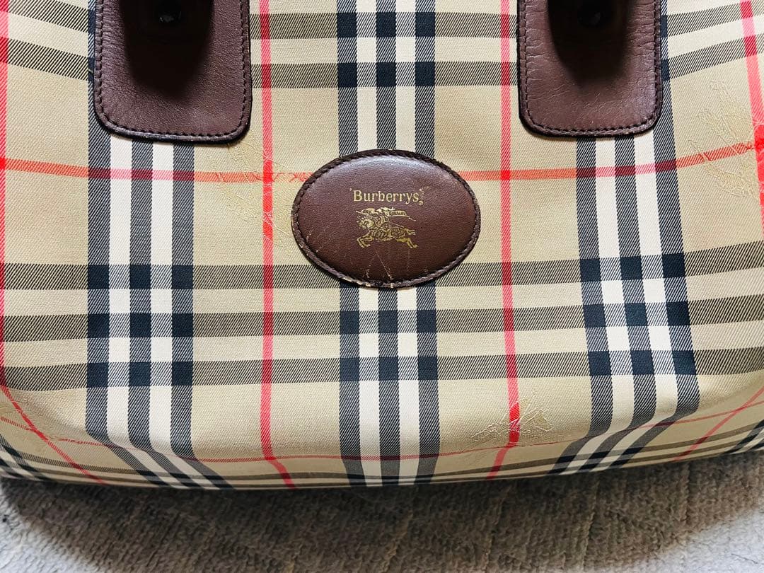 連休割引‼️ Burberry's 大容量ボストンバッグ ノバチェック柄