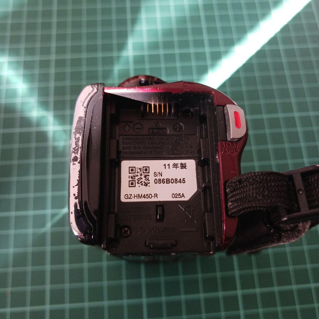 JVC Everio GZ-HM450-R 本体＋付属品セット 三脚付き 中古品