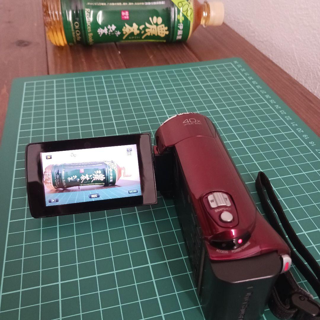JVC Everio GZ-HM450-R 本体＋付属品セット 三脚付き 中古品
