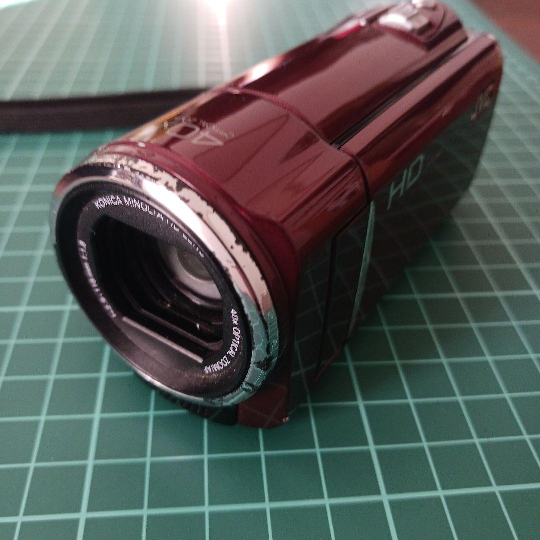 JVC Everio GZ-HM450-R 本体＋付属品セット 三脚付き 中古品
