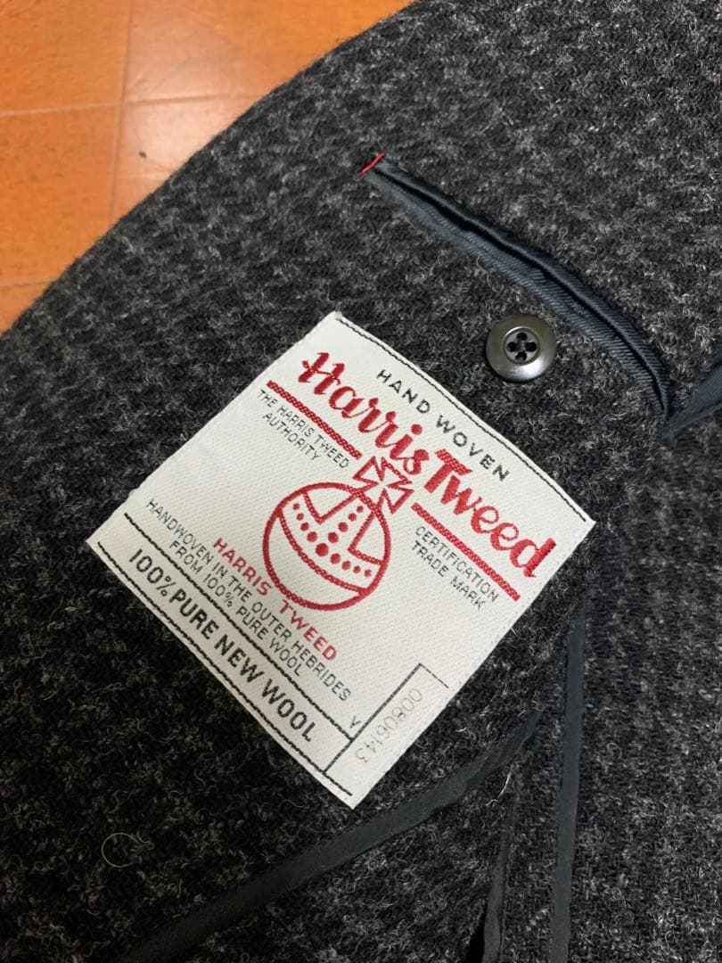 美品　40ct525 タケオキクチ　ハリスツイード　テーラード ジャケット