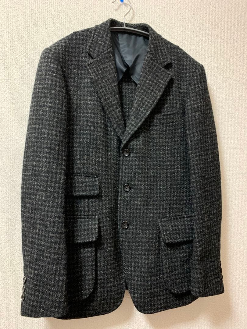 美品　40ct525 タケオキクチ　ハリスツイード　テーラード ジャケット
