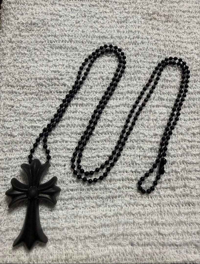 K*I様 国内正規chrome hearts ラバーネックレス　黒