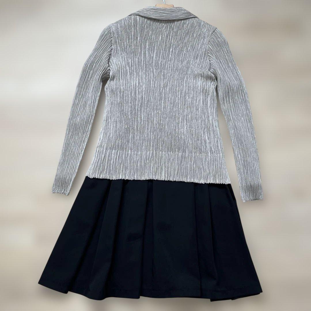 【スペッチオ 】プリーツ カーディガン ジャケット ベージュ